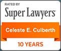 Attorney Celeste E. Culberth, rated by Super Lawyers 10 Years